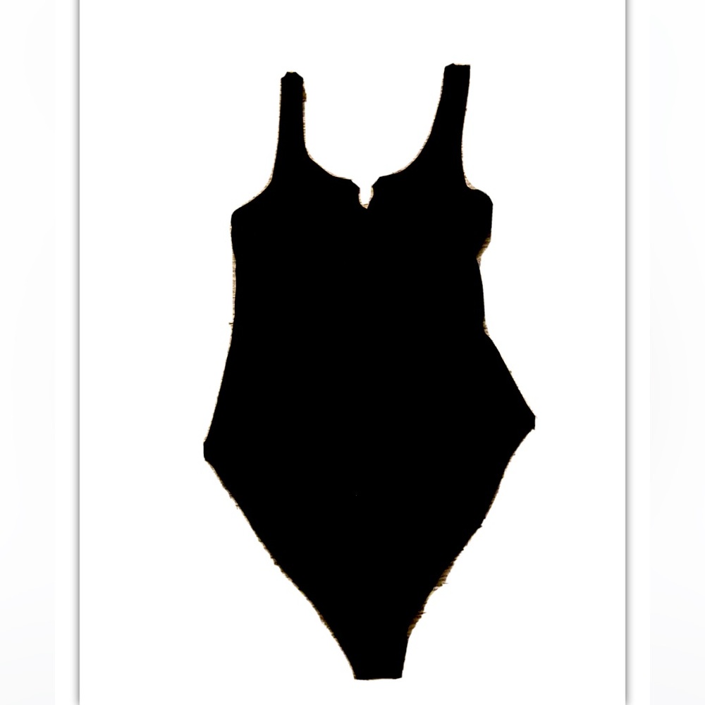 Black ribbed body suit, nwot